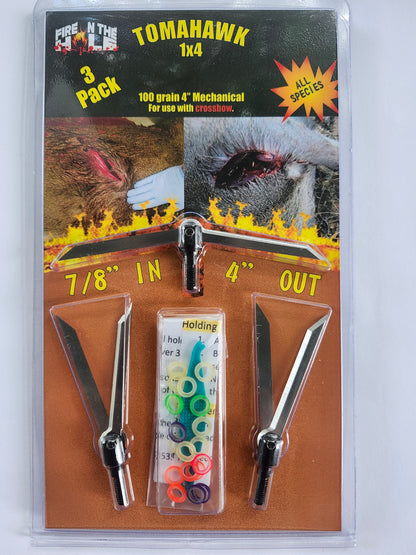 Tomahawk 1X4 Controlled Expansion Broadhead - Pack of 3 Broadheads