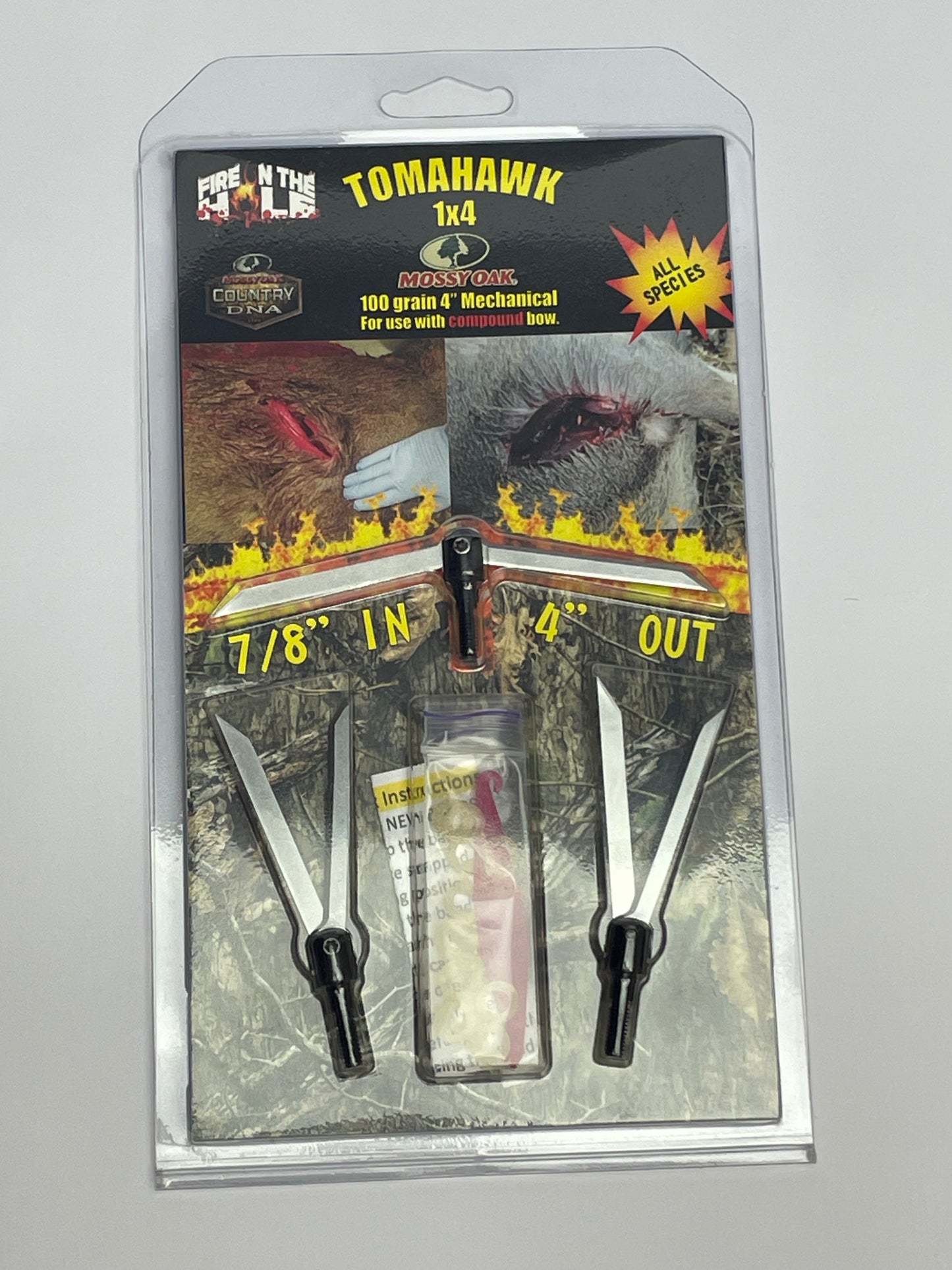 Tomahawk 1X4 Mechanical Broadhead - Crossbow Pack of 3 Broadheads